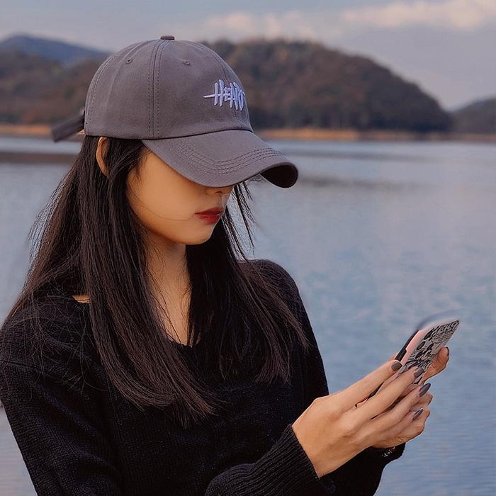 Gambar NEXTSTOPID-239 Topi Unisex baseball Heart - Gray dari readost undefined Tokopedia