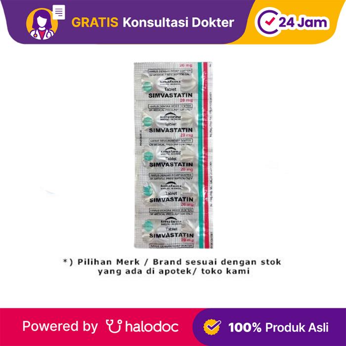 Gambar Simvastatin 20 mg 10 Tablet dari Apotek Halomedika Cicendo undefined Tokopedia