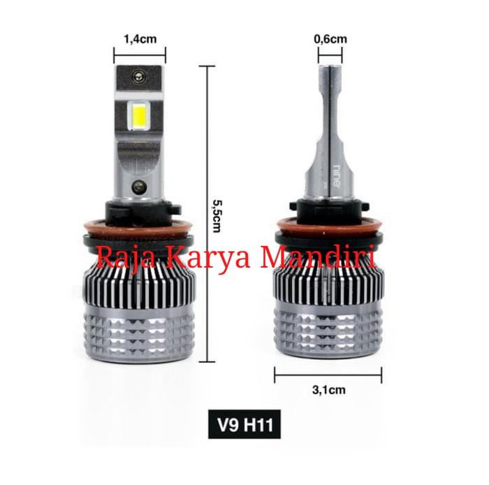 Gambar LAMPU MOBIL LED HEADLAMP FOGLAMP H11 H4 HB3 HB4 LUXIMOS V9 3 WARNA - H11 dari PRABU LED undefined Tokopedia