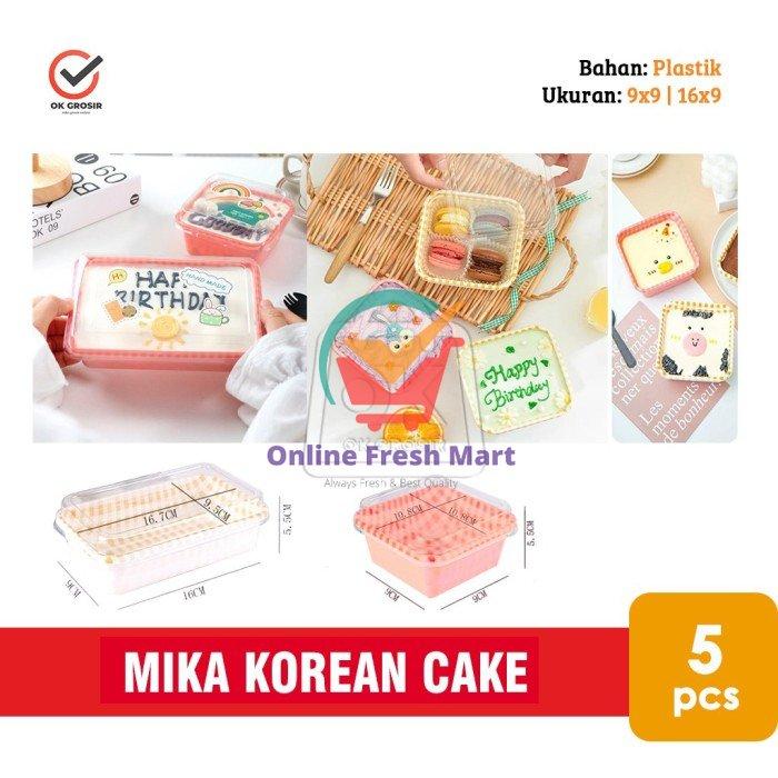 Gambar Kotak Mika Korean Lunch Box Cake Wadah Mika Bento (1 pack isi 5pcs) - - MikaKorea 16x9 dari Online Fresh Mart undefined Tokopedia