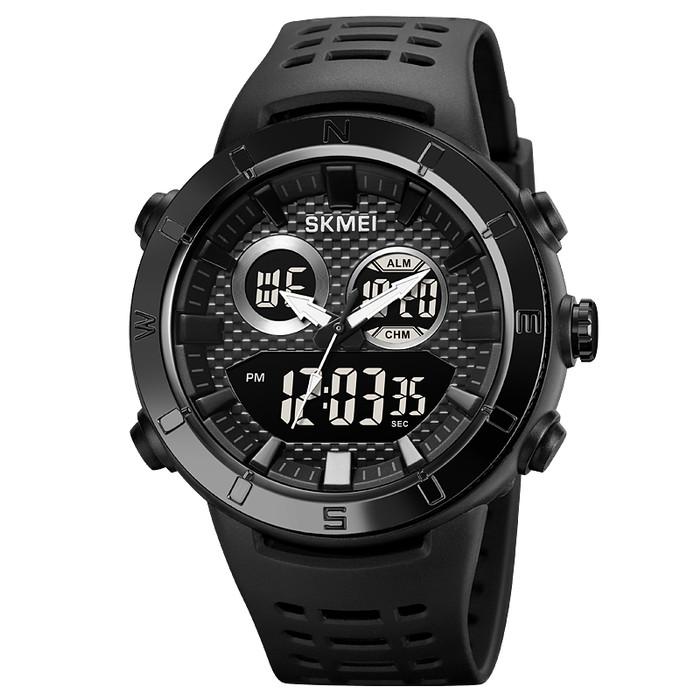 Gambar Jam Tangan Pria Analog Digital Sport Alarm Waterproof SKMEI 2014 - Black/black dari Skmei Official Btn undefined Tokopedia
