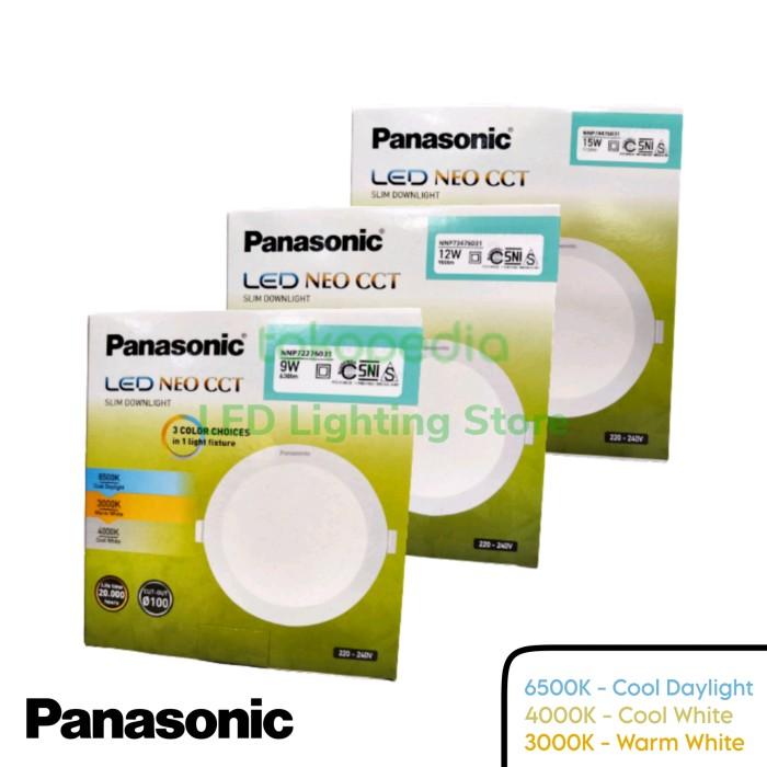 Gambar PANASONIC Downlight LED NEO CCT Slim 9W 12W 15 Watt - 9 Watt dari electricmart_NEW undefined Tokopedia