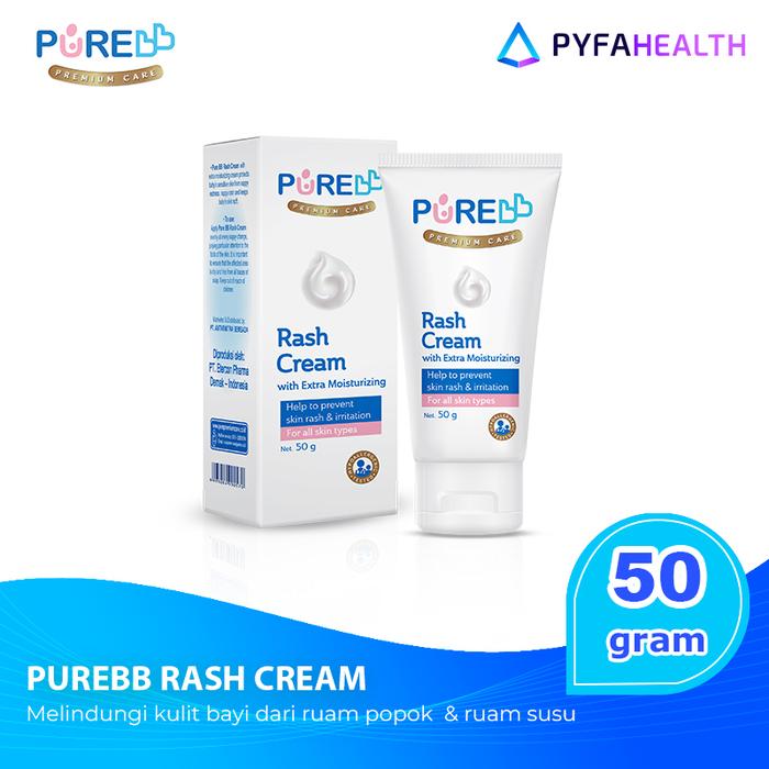 Gambar PUREBB Rash Cream Mengatasi Ruam Popok & ASI - 50 gr dari PYFAHEALTH by Pyridam Farma undefined Tokopedia