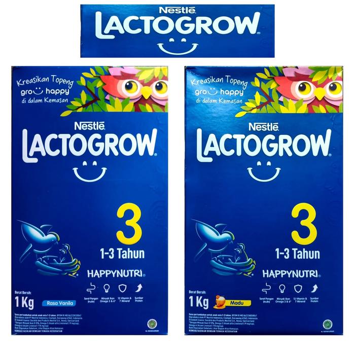 Gambar SUSU Lactogrow Lactogen 3 1kg 1-3tahun Rasa Vanila Madu Berkualitas dari sintiyaa. undefined Tokopedia