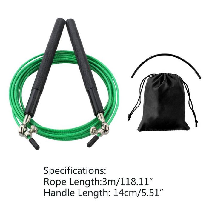 Gambar Crossfit Speed 10ft Jump Rope Profesiol Skiing Rope Untuk MMA dari label45s undefined Tokopedia