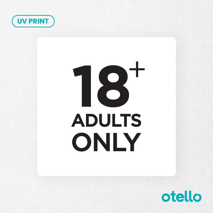 Gambar 18+ Adults Only Signage Board Akrilik Tempel Dinding Papan Acrylic - Persegi Putih, 20 cm dari Otello Studio undefined Tokopedia
