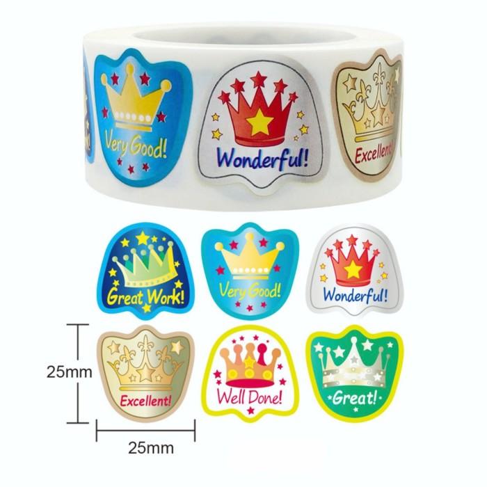 Gambar Label Sticker Lencana Motivasi Guru Stiker Reward Anak 500 pcs/Roll - A dari Mardian76Shop undefined Tokopedia