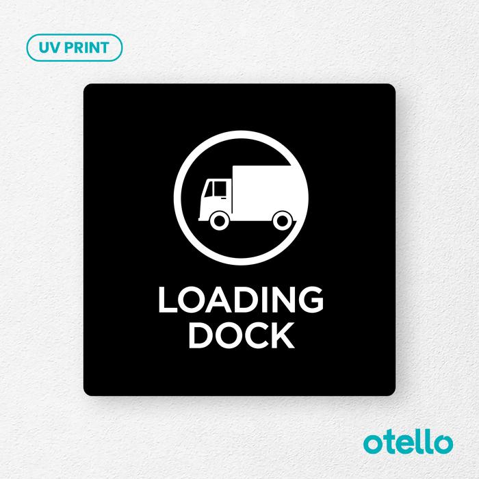 Gambar Loading Dock Signage Board Akrilik Tempel Dinding Papan Acrylic - Persegi Hitam, 30 cm dari Otello Studio undefined Tokopedia