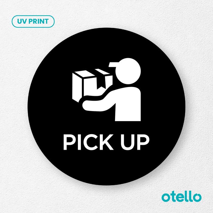 Gambar Pick Up Signage Board Akrilik Tempel Dinding Papan Acrylic - Bulat Hitam, 15 cm dari Otello Studio undefined Tokopedia