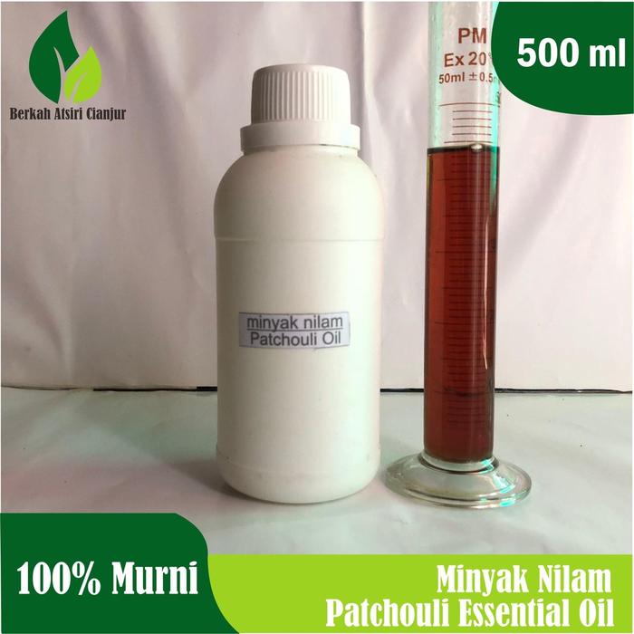 Jual 500ml minyak atsiri nilam asli murni penyulingan 100