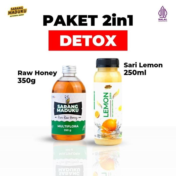 Gambar Paket Detox Sarang Maduku - Sari Lemon - Chia Seed - Madu Asli - 2in1 Detox dari Pusat Madu Asli Kota Malang undefined Tokopedia