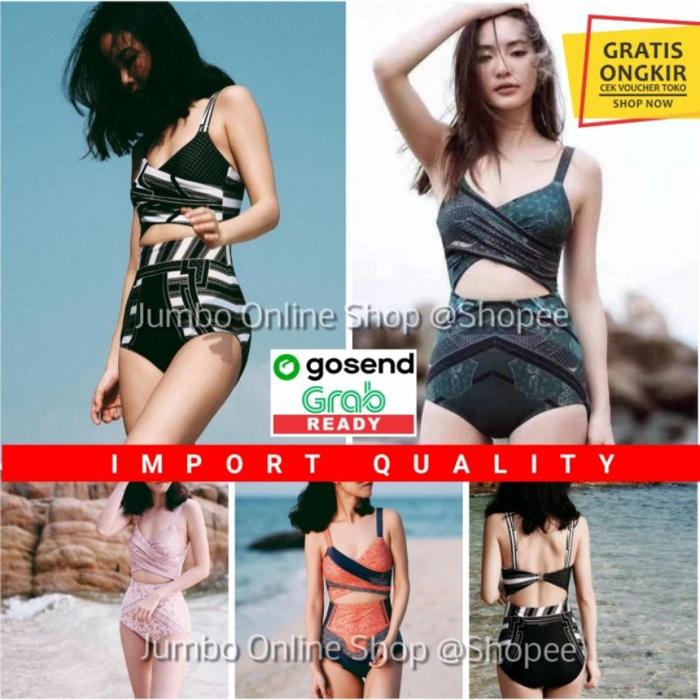 Jual Baju Renang Wanita Cewe Perempuan Model Retro Thailand Bikini