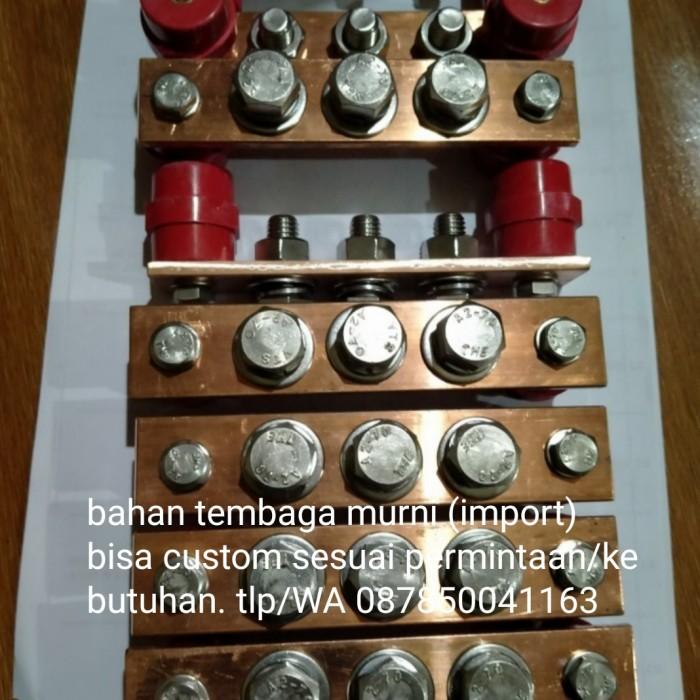 Jual Busbar Tembaga 4mm X 30mm X 150mm Busbar Custom Tinggal Pakai / Busbar Grounding / Busbar