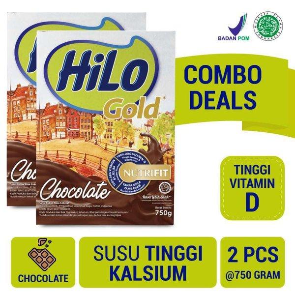 Gambar New Hilo Gold Chocolate 750Gr X 2 Pcs - Susu Tinggi Kalsium Rendah dari berriemarial undefined Tokopedia