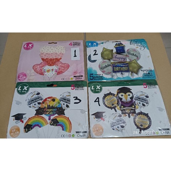 Gambar Balon foil karakter 1 set dari suryana2005 undefined Tokopedia
