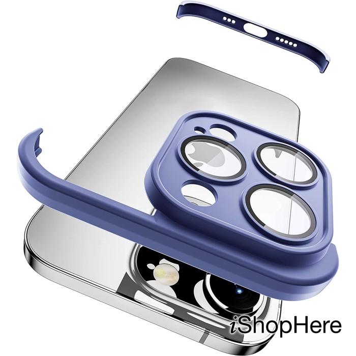 Gambar Casing iPhone 14 Pro Max Plus Hard Case Bumper with Camera Cover HP - Biru, 14 Pro Max dari VA Case undefined Tokopedia