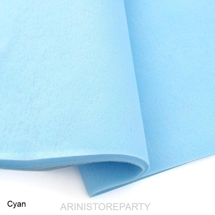 Gambar [5 Lembar] Flower Wrapping Kertas Tissue / Kertas Bunga Tisu - Light Blue dari Arini Store Party undefined Tokopedia