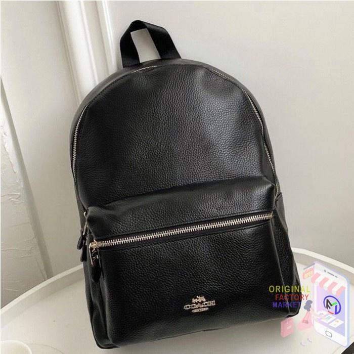 Jual Unik TAS COACH Backpack 38288 CHARLIE IN PEBBLE LEATHER BLACK