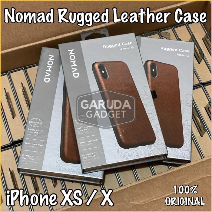 Jual Leather Case iPhone XS X Nomad Rugged Case Casing Cover Kulit