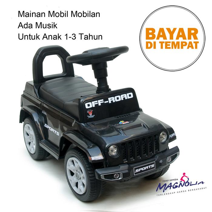 Gambar Mainan Mobil Mobilan Dorong Anak Laki 1 - 3 Tahun - Hitam dari Toko Sepeda Magnolia undefined Tokopedia