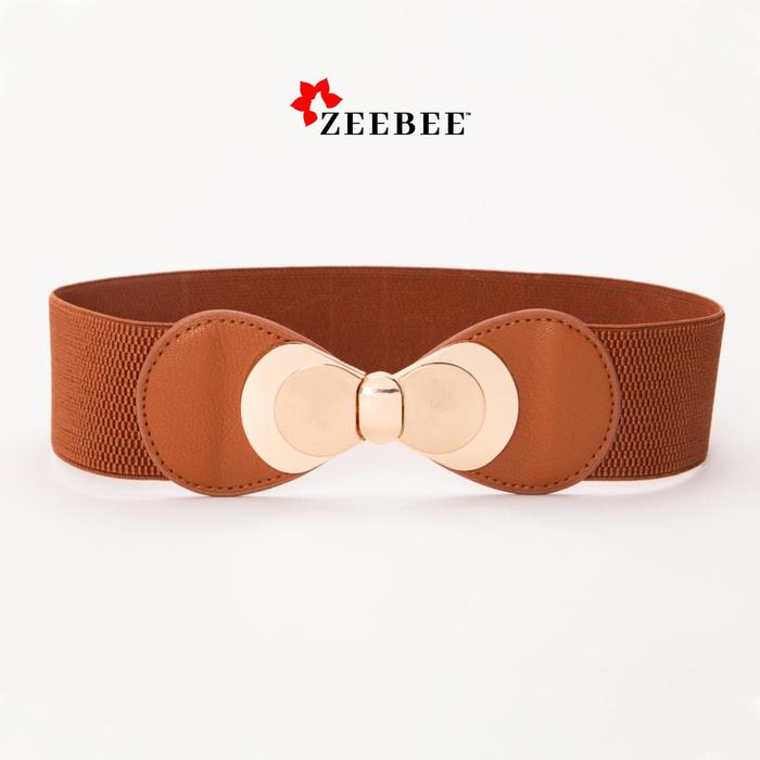 Gambar Ikat Pinggang Outfit Wanita Elastis Muat Big Size ZeeBee - Coklat dari ZenBlossom undefined Tokopedia