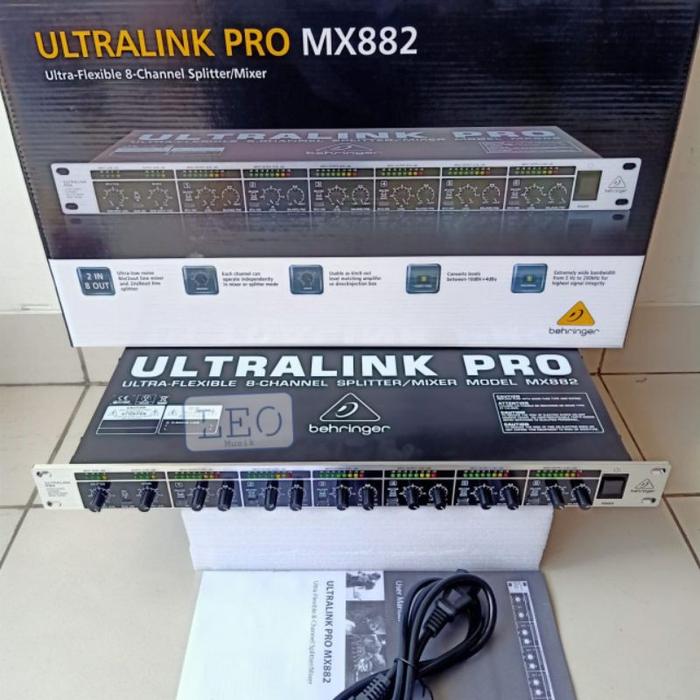 BEHRINGER MX882 スプリッター　ミキサー　8チャンネル Behringer MX882 V2 Ultralink Pro 8-Channel Splitter/Mixer MX882