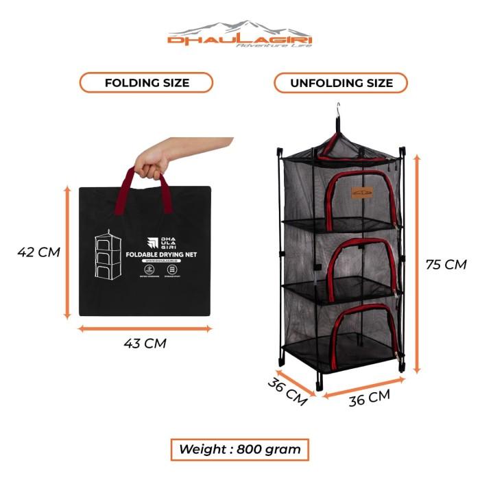 Gambar Rak Jaring Lipat Dhaulagiri FOLDABLE DRYING NET Camping Portable dari Diamond Travelling undefined Tokopedia
