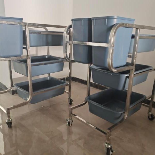 Gambar Troli restaurant pengumpul piring kotor service sampah sendok - Baskom sampah dari GIA Warehouse undefined Tokopedia