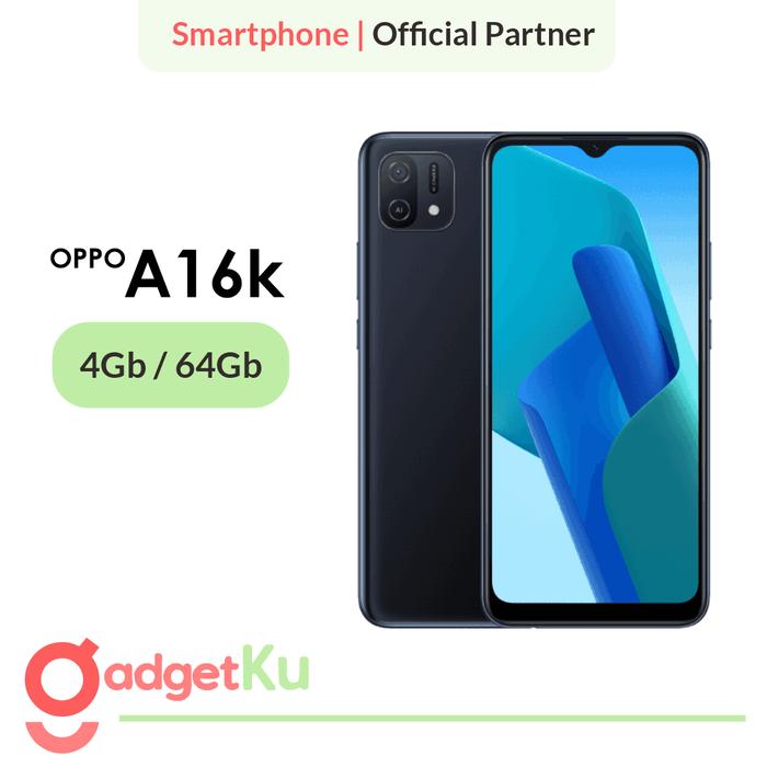 Gambar OPPO A16K 4/64Gb Garansi Resmi OPPO Indonesia - Midnight Black dari GadgetKu_ undefined Tokopedia