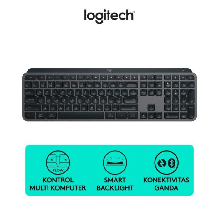Gambar Keyboard Logitech MX Keys S Wireless Bluetooth Smart Backlight - Hitam dari Mitra Ecomm undefined Tokopedia
