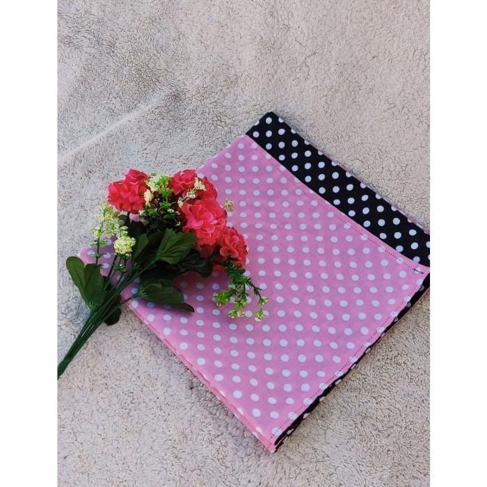 Gambar Kain Polkadot Fabric Wrap Gift Non Reversible Furoshiki Bojagi 50x50cm - hitam pink dari Goaria Mart undefined Tokopedia
