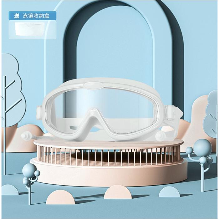 Gambar Kacamata Renang Anak Anti Fog dengan kotak/Swimming Goggles for Kids - Putih dari BabyFb undefined Tokopedia