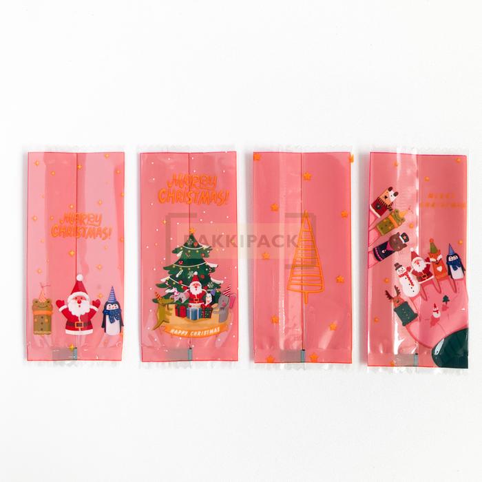 Gambar (100pcs) Plastik cookies sealer 7x10 natal merah jari - 4x9cm dari Rakkipack undefined Tokopedia