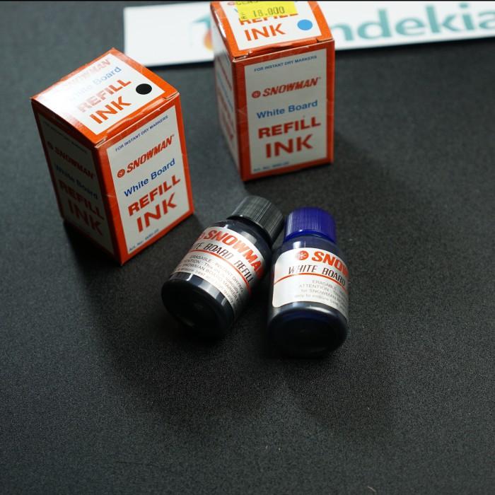 Gambar Tinta Isi Ulang Refill SNOWMAN Spidol Papan Tulis BG-12 White Board - Biru dari Cendekia ATK undefined Tokopedia