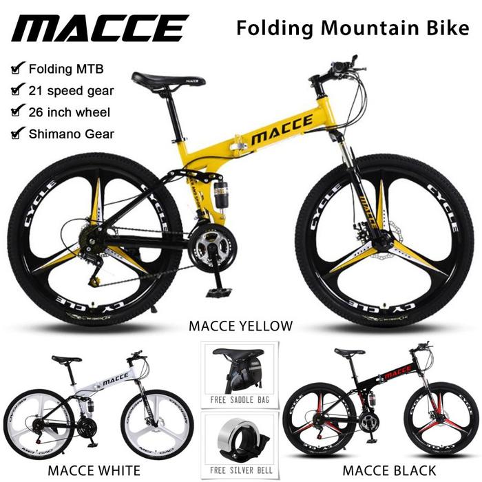 Folding Bike Macce Mtb Specs Jual Sepeda Gunung Lipat Macce 21