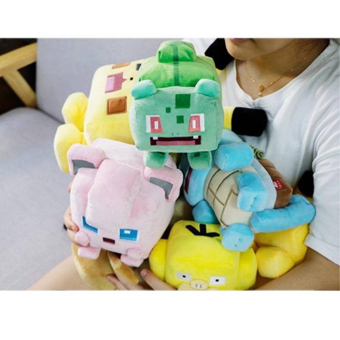 Gambar 20-30CM Pokemon Quest Minecraft Plush Toys Pikachu Eevee Psyduck dari Rizkyebot98 undefined Tokopedia