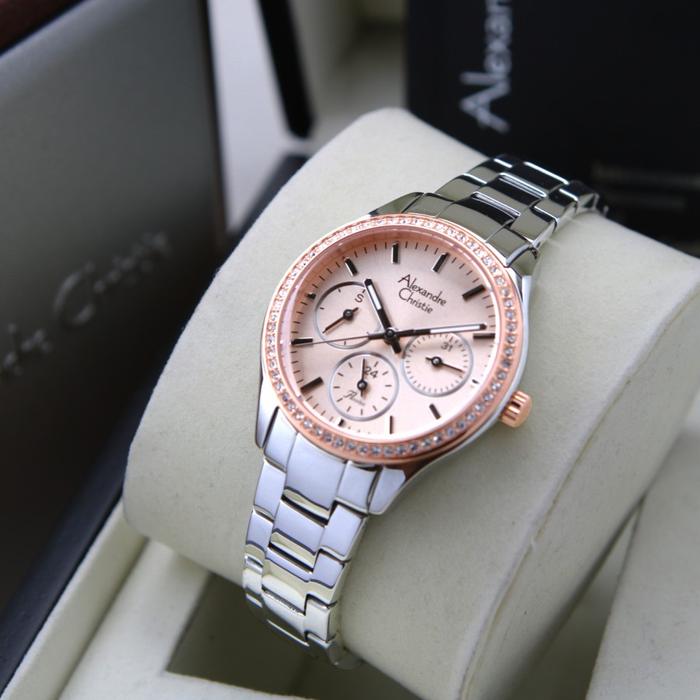 Gambar JAM TANGAN WANITA ALEXANDRE CHRISTIE AC 2A66 / AC2A66 RANTAI ORIGINAL - SILVER ROSEGOLD dari HappyArloji_NEW undefined Tokopedia