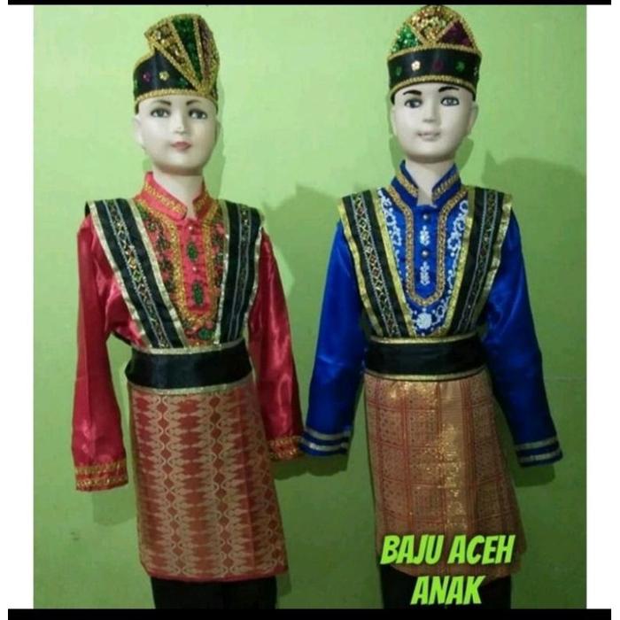 Gambar Baju adat aceh TK & SD // Pakaian adat aceh tari saman KENT922 dari TOKO MUTIAR4 undefined Tokopedia