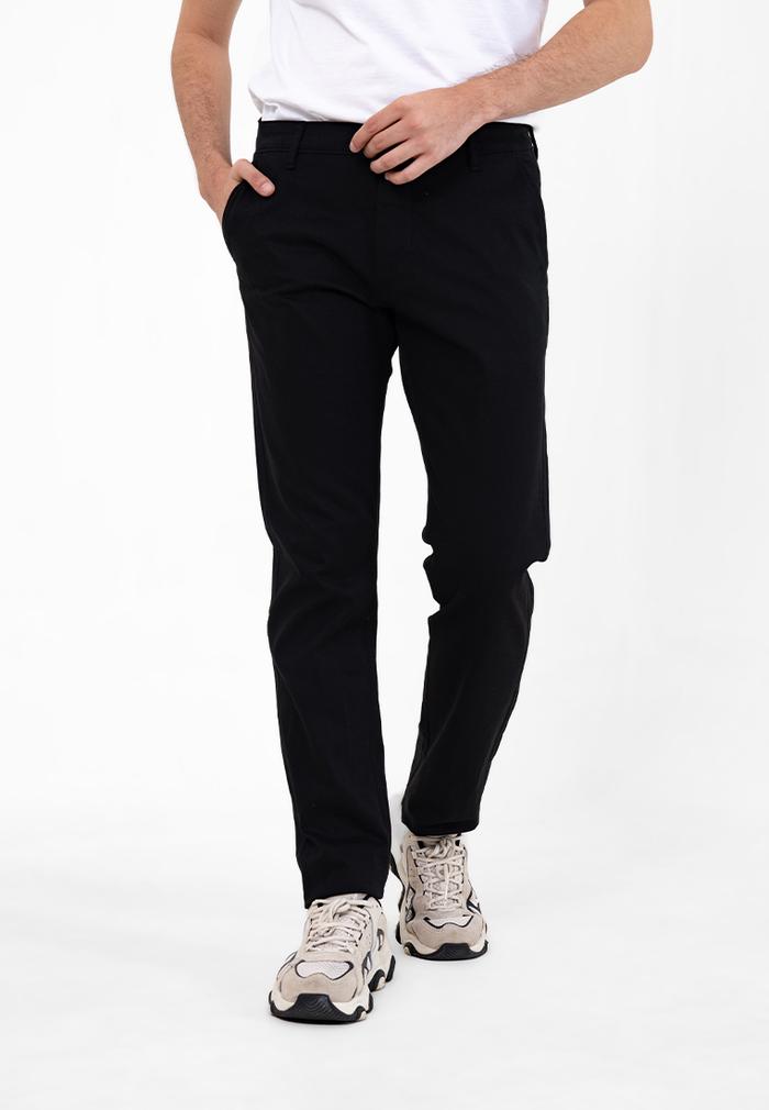 Gambar MEN'S TOP Celana Panjang Chino Pria Slim Fit PANTALON - BLACK - BLACK, 38 dari Men's Top Official undefined Tokopedia
