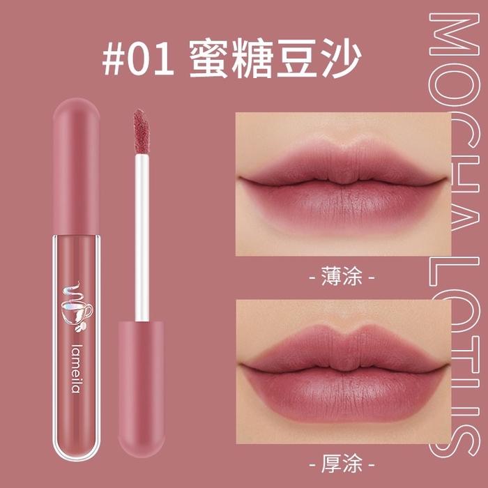 Gambar LENGKAP WARNALAMEILA Lip Glaze matte lipstick velpet lip gloss - 01 dari ladiesbeautymall undefined Tokopedia