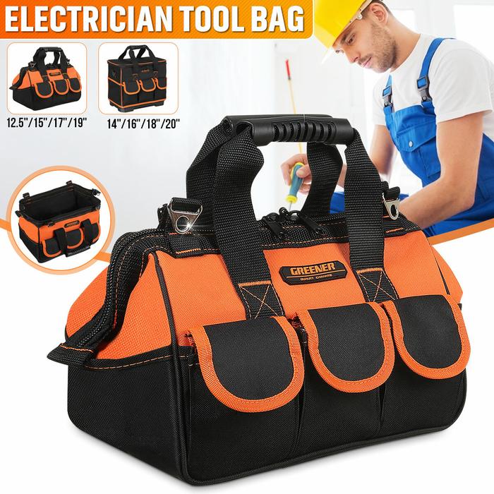 Gambar Tool 13-20'' Heavy Duty Electrician Tool Bags Tool Storage with dari CHIKO OFFICIAL undefined Tokopedia