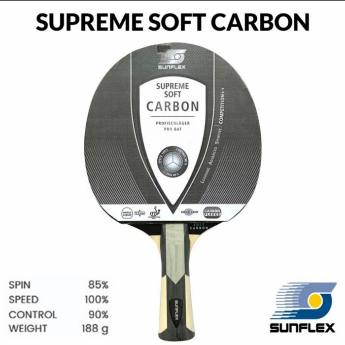 Jual Bet Pingpong Tenis Meja Sunflex Supreme Soft Carbon