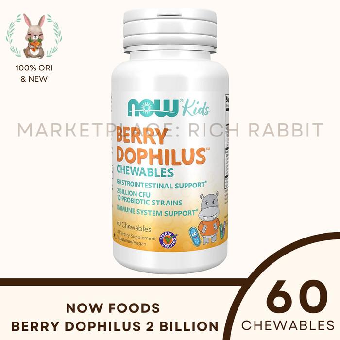 Gambar Now Foods Berry Dophilus Kids Gastrointestinal Support 60 chewables dari farhatjkt undefined Tokopedia