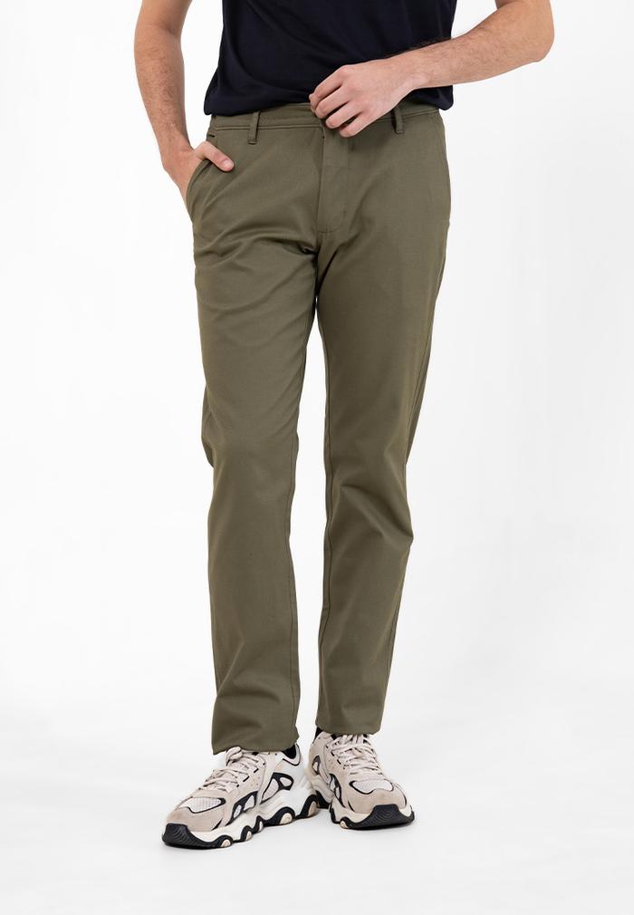 Gambar MEN'S TOP Celana Panjang Chino Pria Slim Fit PANTALON - OLIVE - 38 dari Men's Top Official undefined Tokopedia