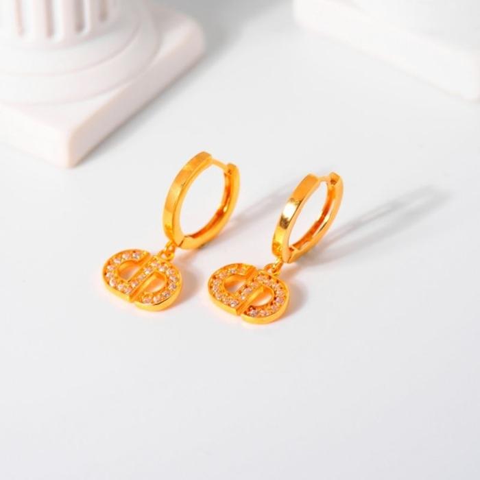 Gambar Anting Emas Jepret Bulat DD Mata Tabur - Toko Emas Gadjah Limited dari pramudhita mart undefined Tokopedia