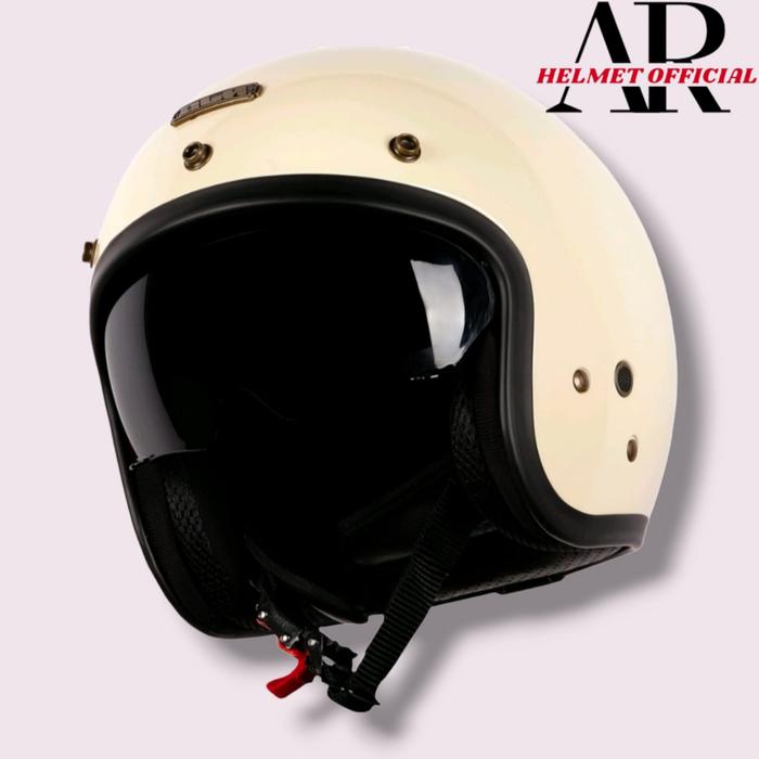 Jual HELM RETRO NJS NX-2 ORIGINAL INNER VISOR INTERCOM READY