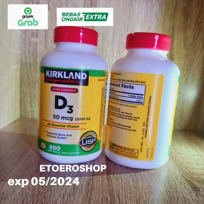 Gambar KIRKLAND SIGNATURE Vitamin D3 2000 iu – isi 600 Softgel Berkualitas dari farhatjkt undefined Tokopedia