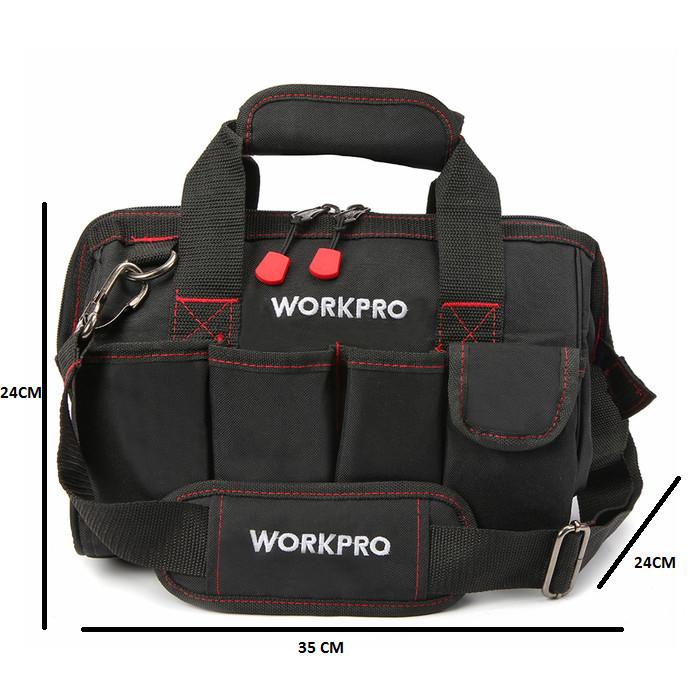 Gambar Tool Bag 14 WORKPRO W081021 TAS KERJA TUKANG STORAGE BAG Limited dari gazzwan petshop undefined Tokopedia