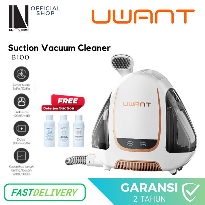 Gambar UWANT Vacuum Cleaner Suction wet 12Kpa B100 Mesin Pembersih Fabric dari NIEHOME27 undefined Tokopedia