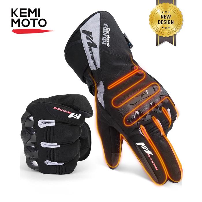 Gambar Heated Motorcycle Gloves Winter Warm Snowmobile Skiing Gloves Touch dari Double  D Shop undefined Tokopedia